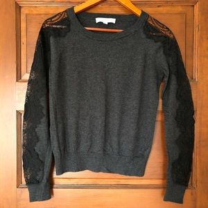 LOFT lacy sleeve sweater
